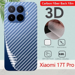 Mặt Sau Sợi Carbon Phim Cho Xiaomi 17T Pro 17 T Pro Xiaomi17 T Xiaomi17T Pro Xiaomi17TPro Bảo Vệ Mặt Sau Phim Mềm Trong Suốt Full Cover Chống Trầy Xước Miếng Dán Bảo Vệ Màn Hình