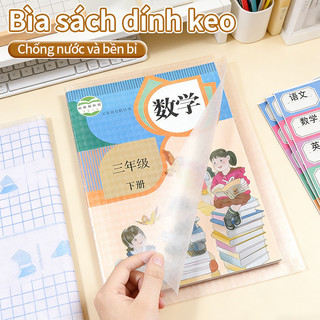 Bọc sách vở decal trong suốt chống nước chống rách keo dán tốt đủ kích thước tặng nhãn vở học sinh