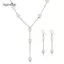 AqToCna Giả Ngọc Trai Nelace Bông Tai Vòng Tay Bộ Trang Sức Đơn Giản Choker Nữ Quà Tặng AqToCna