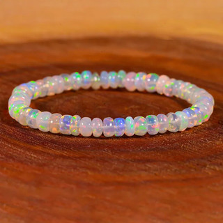 1 Vòng Tay Dây Đàn Hồi Cho Nữ Với Opal Vòng Trơn Garnet Mã Não Và Hạt Mắt Hổ