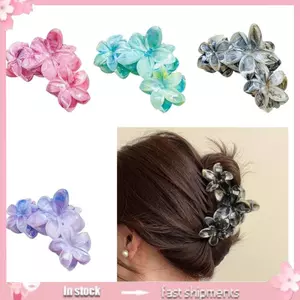 Kẹp tóc thời trang YOI với thiết kế hoa Frangipani Trang trí tóc bằng nhựa thực tế
