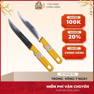 Dao Cán Vàng - Dao Cán Gỗ Hiệu Kiwi Thái Lan Chất Liệu Inox 304 Không Gỉ Mã Số 501/502