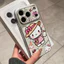 Ốp lưng iPhone họa tiết Hello Kitty màu hồng Bảo vệ camera da mềm cao cấp - iPhone 11/12/13/14/15/16/17/Plus/Air/Pro/Max