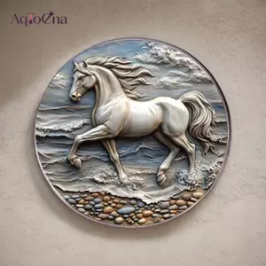 AqToCna Thời Trang Cung Hoàng Đạo Ngựa Thổ Cẩm Dành Cho Nữ 2D Động Vật Phẳng Pony Ve Áo Chân Quần Áo Bapas Phụ Kiện Quà Tặng Năm Mới AqToCna
