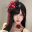 Gothic Gothic Hoa Hồng Top Mũ cos Ảnh Trang Trí Đạo Cụ Cô Dâu Mũ Đội Đầu Khóc Máu Hoa Hồng Tối Series 5.26