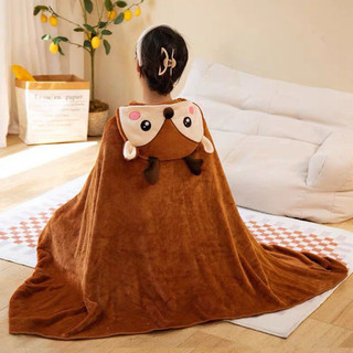 Chăn choàng có mũ hình cute Naha  – Chăn giữ ấm mùa đông siêu mềm mịn, đa năng dùng tại nhà hoặc văn phòng