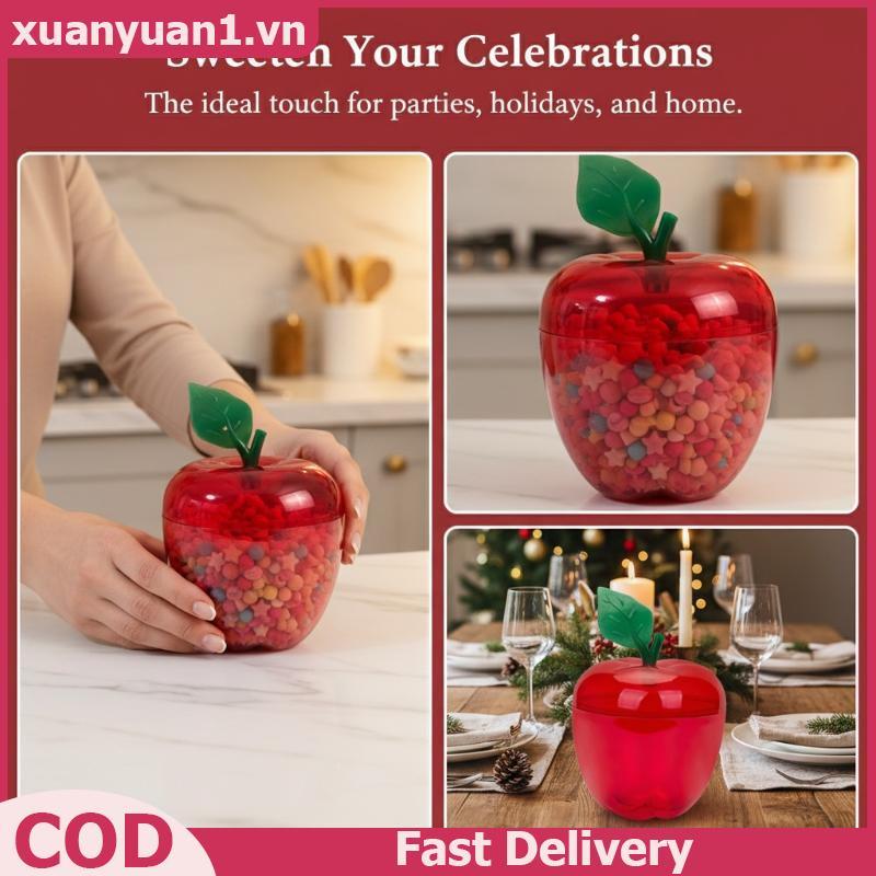 XUAN Holiday Party 6 Chiếc Hộp Kẹo Đỏ Hộp Đựng Lọ Trang Trí Và Bảo Quản Nhiều Loại VN