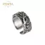 PNPIA- Vintage Tôn Giáo Niềm Tin Mở Nhẫn Dành Cho Nam Retro Bàn Tay Của Chúa Nghệ Thuật Kiệt Tác Mở Nhẫn Quà Tặng Cho Bạn Bè