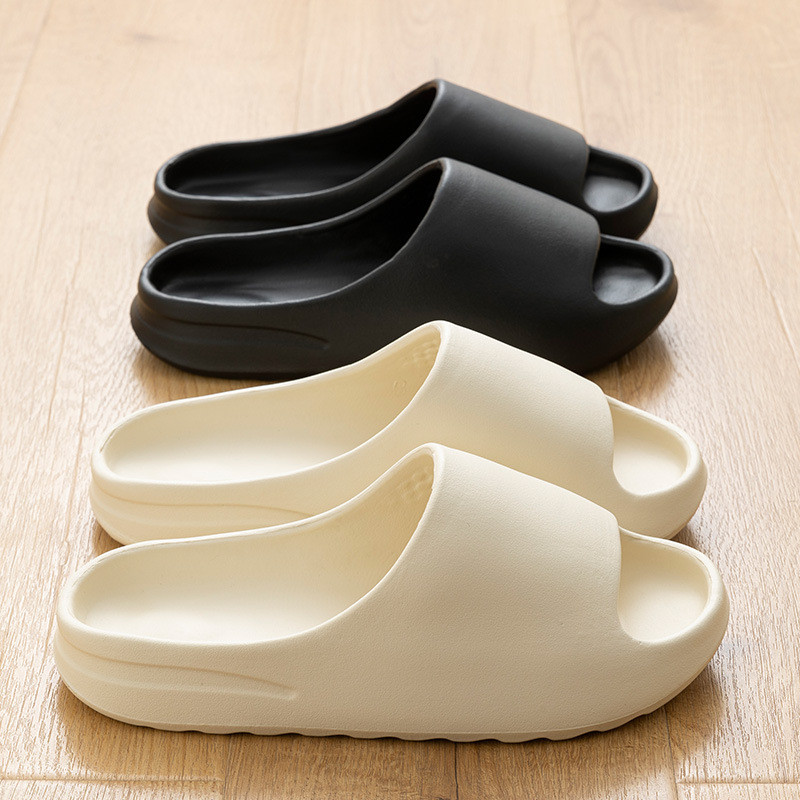 Dép Dừa EVA Chống Trơn Trượt Bước Vào Shit Feel Mùa Hè Thoáng Khí Flip-Flops Dày Đế Đôi Mặc Bên Ngoài yeezy Sandal Nam Nữ