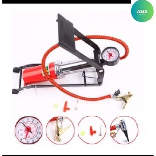 Bơm Chân Mini Tiện Lợi Đa Năng Có Đồng Hồ Đo Áp Suất – Bơm Xe Máy, Xe Đạp, Ô Tô, Bóng
