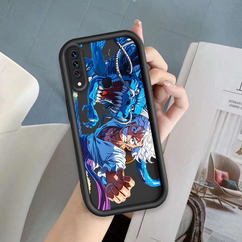 Vỏ Cho VIVO Y17 Y12 / Y12i Y15 1901 1902 1904 Phim Hoạt Hình Silicon Màu Kẹo Vỏ Điện Thoại Mềm TPU One Piece Luffy ZARO Sinh Viên Mắt Thiên Thần Mặt Sau Chống Sốc