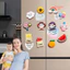Hình dán tủ lạnh hoạt hình dễ thương, hình dán nam châm bằng keo mềm PVC sáng tạo, hình dán giáo dục sớm.