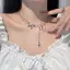 Nhíp Màu Bạc Bướm Choker Mặt Dây Chuyền Nelace Nữ Quà Tặng Nelace Ánh Sáng Sang Trọng Punk Hình Học Ngọt Ngào Mát Xương Đòn Ne Trang Sức Dự Tiệc Quà Tặng VN