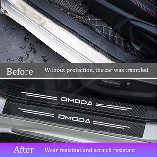 Omoda Cửa Ô Tô Sill Bảo Vệ Chống Trầy Xước Cửa Ngưỡng Thảm Scuff Tấm Tự Động Bàn Đạp Cửa Bảo Vệ Miếng Dán Cho Chery Omoda C5 E5 S5 C9 Phụ Kiện Nội Thất