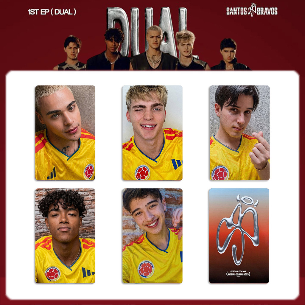 SQ3 5 Cái / bộ SANTOS BRAVOS LOMO Card EP Đầu Tiên DUAL Bưu Thiếp Bộ Sưu Tập KPOP Star Ngoại Vi QS3
