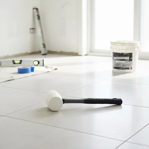 Scratchnon-Scratch Cao su Mallet Tay cầm thoải mái Búa cao su chống sốc cho chuyên gia, Lắp đặt gạch, Chế biến gỗ, Sửa chữa công việc
