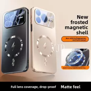 Ốp Lưng Cho Honor Power2 Mẫu Mới Matte Back Panel Bảo Vệ Ống Kính Từ Tính Hút Chống Rơi Vỏ Điện Thoại