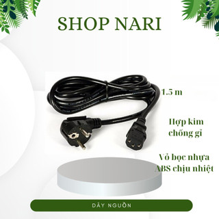 Dây nguồn 3 chấu nồi cơm điện, ấm siêu tốc, nguồn máy vi tính, máy in dây dài  - 1m5