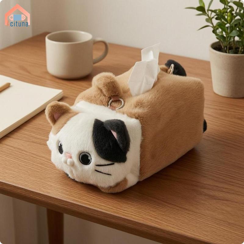 Phim Hoạt Hình Mèo Khăn Giấy Sang Trọng Hộp Đựng Khăn Giấy Dễ Thương Sắp Xếp Cho Ô Tô Để Bàn Phòng Ngủ Sử Dụng Tại Nhà