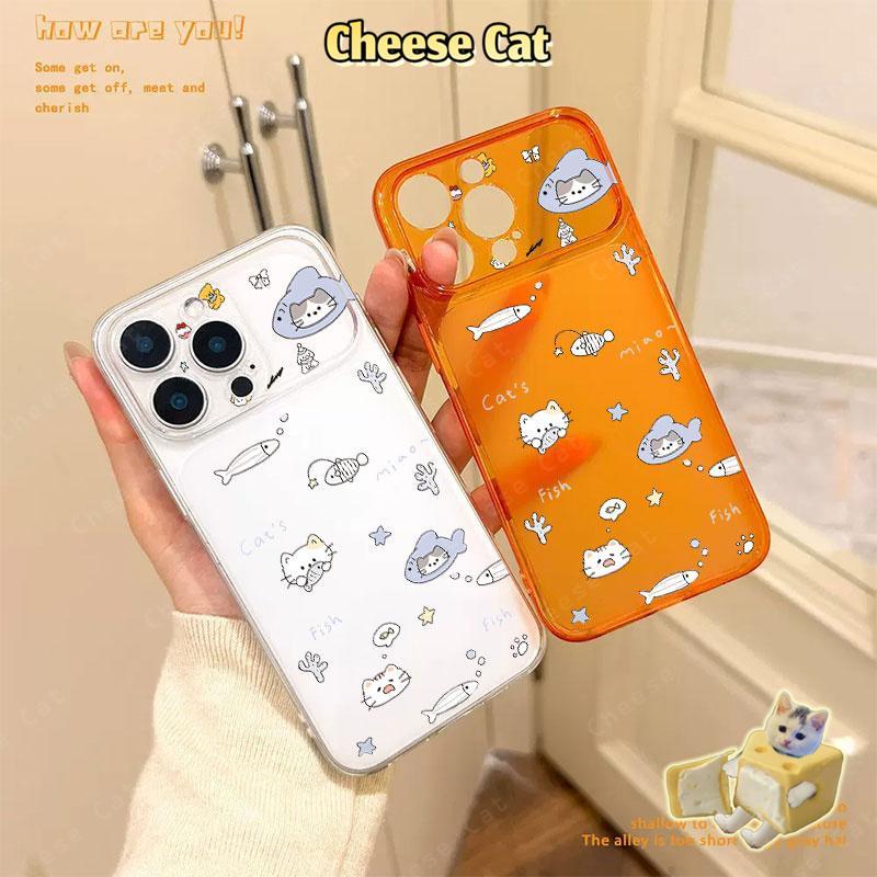 trở thành 17 Pro Max Ốp điện thoại hình chú cá Kitty siêu dễ thương cho iPhone 14 15 16 13 12 11 Pro Max Xs Maz XR