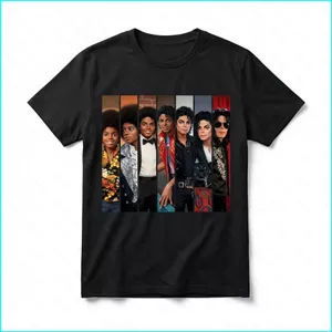 SY3 Michael Jackson Evolution Áo thun Vintage King of Pop tay ngắn áo thun YS3