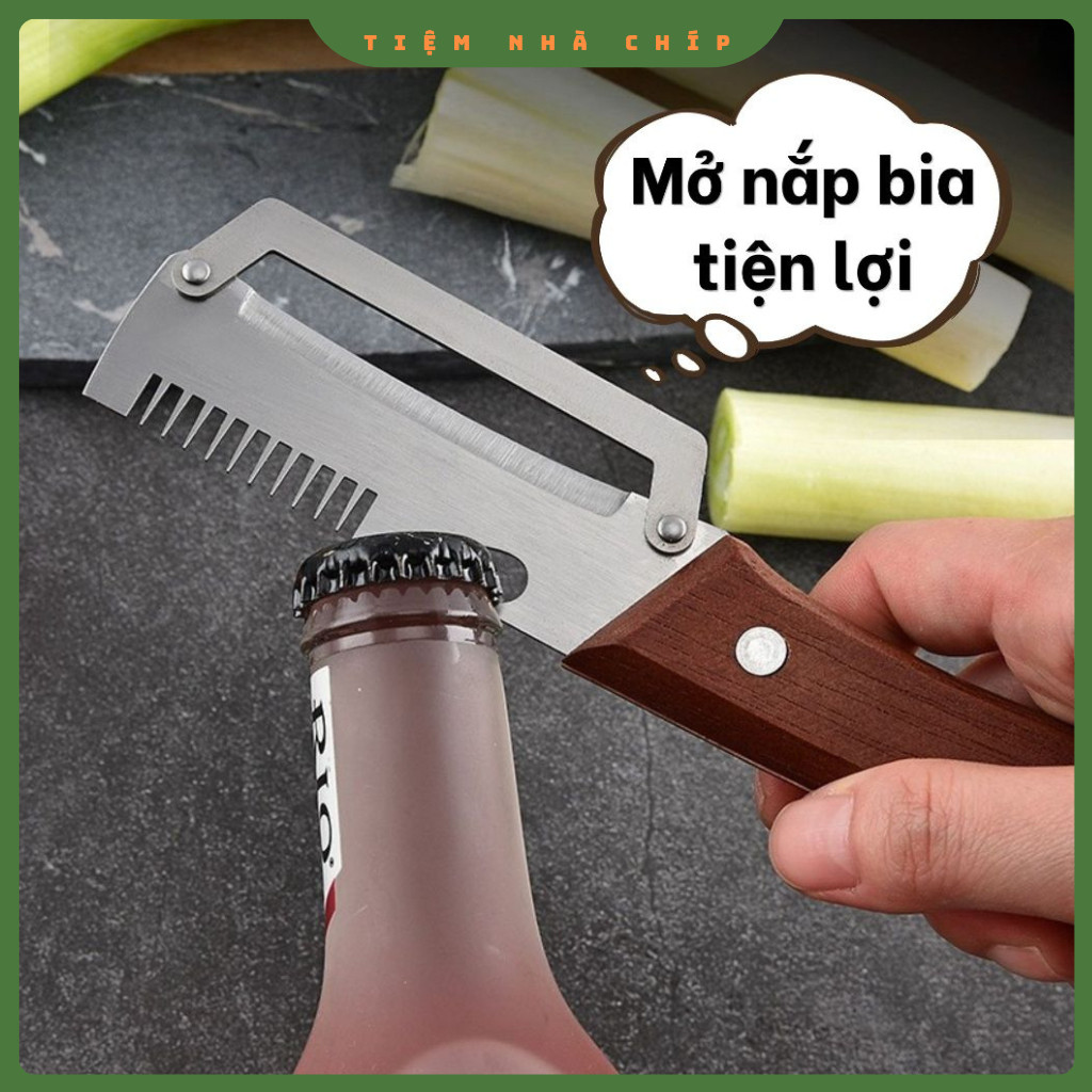 Dao Cắt Sợi Hành Dụng Cụ Tỉa Hành Đa Năng, Chẻ Sợi Rau Muống Bằng Thép Không Gỉ,(ms 036)