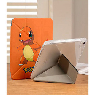 Ốp Lưng Pokémon cho iPad A16 Air4/5/6/7/8 Pro 11 12.9 Y-fold Pikachu Squirtle Cho iPad Gen 12 11 10 9 8 7 6 5 M4 M5