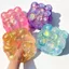 CATMALLER88 Đồ chơi Fidget Maltose, Đồ chơi bóp Maltose màu sắc tươi sáng tăng chậm, Đồ chơi cảm giác chống căng thẳng hình khối giảm căng thẳng sáng bóng cho trẻ em Người lớn