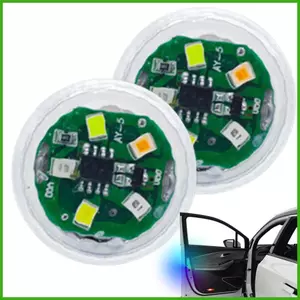 Đèn Cảnh Báo Cửa Ô Tô Cửa Xe Đèn Sáng Không Dây Tự Động Thân Đèn Tín Hiệu An Toàn 5 Đèn LED Chống Thấm Nước Chống wipqsvn