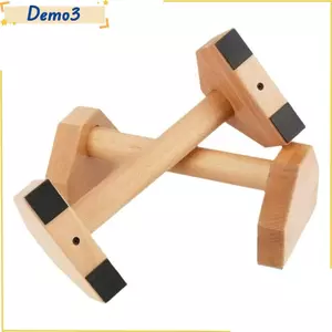 Một cặp Chân đế đẩy lên, Tay cầm bằng gỗ Thanh đẩy di động, Thiết bị tập thể dục Chiều dài 30CM Máy bơm tay cầm đế chống trượt Calisthenics