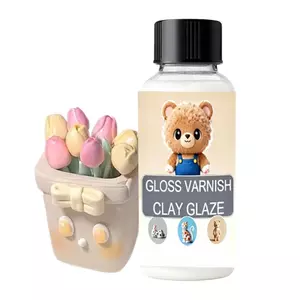 Glaze Cho Không Khí Khô Đất Sét Bóng Gốm Áo Keo Đất Sét Varnish Cho Trẻ Em Người Lớn Gốm Gỗ Nhựa Nghệ Thuật Thủ Công Nướng Vải Ngoài Trời Bột jiwvn