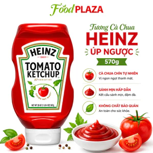 Tương Cà Chua Heinz Mỹ Tomato Ketchup 570g Chai Bóp Úp Ngược Tiện Dụng