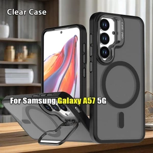 Giá Đỡ Từ Tính Cho Samsung Galaxy A57 A37 A17 GalaxyA57 A 57 37 17 5G Chống Trầy Xước Trong Suốt Mờ Trong Suốt Vỏ Điện Thoại Bảo Vệ Chống Sốc Ốp Lưng Cứng