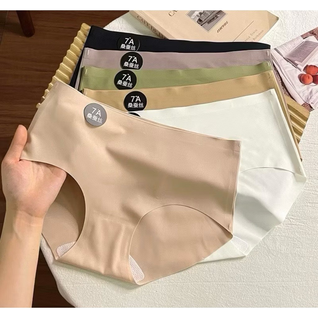 Set 5- 10 Quần Lót Nữ Đúc Su Tàng Hình Chống Lộ Viền Mát Lạnh Không Đường May Cao Cấp 7A , quần chíp thun lạnh   B0207