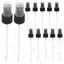 PYCOU 10 Vòi phun thay thế chai xịt, Bình xịt đa năng bằng nhựa, Chai 18 / 20 / 24mm chất lượng cao Chai phun sương mịn có thể tái sử dụng Chai nước hoa