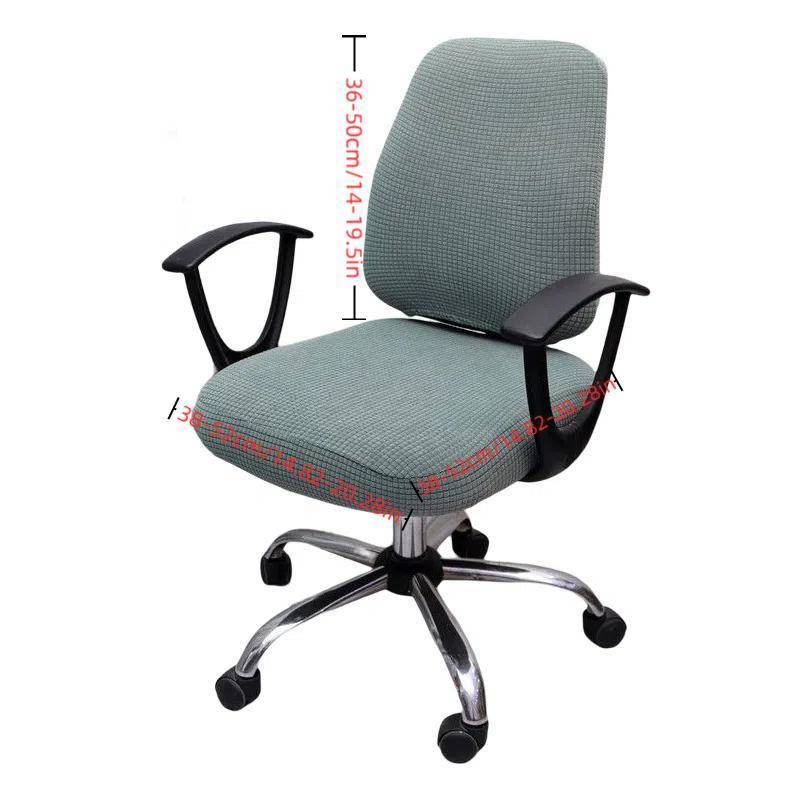 TVKR 2 Cái / bộ Vỏ Ghế Văn Phòng Máy Tính Xoay Ghế Ghế Đàn Hồi Hiện Đại Trượt Có Thể Giặt Được Slipcovers Vỏ Bụi Có Thể Tháo Rời OIK