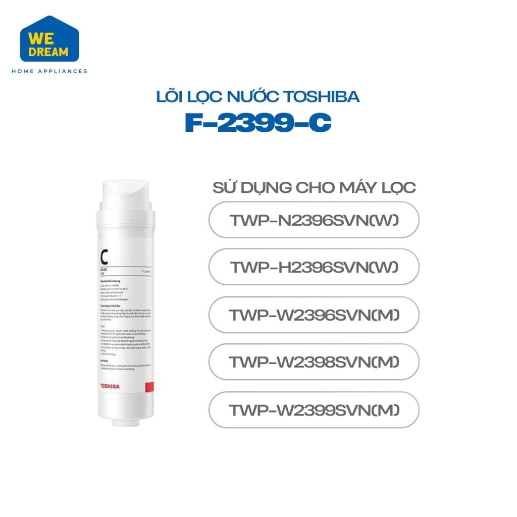 Lõi Lọc Nước Toshiba Số 3 F-2399-C - Hàng Chính Hãng