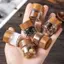 JRP Cà Phê Đậu Ống Thủy Tinh Với Dụng Cụ Gỗ Ống Đóng Chai Bảo Quản Ngũ Cốc Bằng Gỗ Kín Kín Kín Hộp JRP