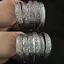 PNPIA- Retro Mở Vòng Tay Trang Sức Vintage Tây Tạng Bạc Totem Khắc Lắc Tay Vòng Tay
