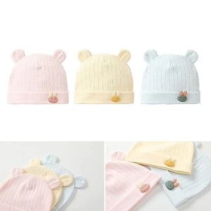 OXXGGKAO Mùa Xuân Dễ Thương Trẻ Sơ Sinh Bệnh Viện Beanie Sơ Sinh Bé Gái Mũ Cotton Tolddler Bé Trai Mềm Một Lớp Mũ Thoải Mái