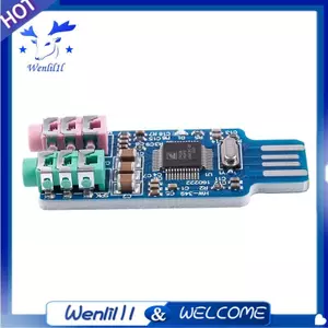 Trình điều khiển miễn phí Thẻ âm thanh USB CM108 Thẻ âm thanh USB Chip xanh