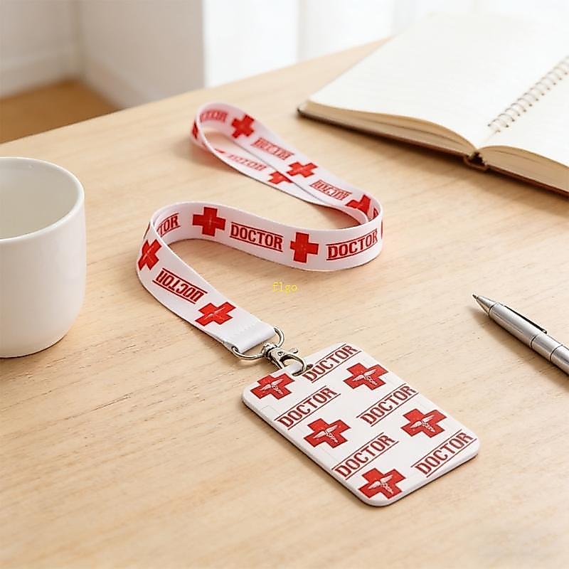 Flag Nurse Doctor Credential Holder - Dây buộc co giãn tiện lợi dành cho điện thoại và phụ kiện