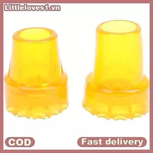 Littleloves1 2 Chiếc 19 Mm / 22 Mm Cao Su Chống Trượt Nạng Đầu Miếng Lót Cao Su Bền Chống Trượt Hạng Nặng Canes Thay Thế Cho Đi Bộ Sti Crutch End VN