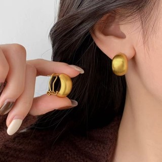 S925 Bạc Kim Bông Tai Mờ Thời Trang Đơn Giản Nữ Trang Sức Quà Tặng Mặc Hàng Ngày