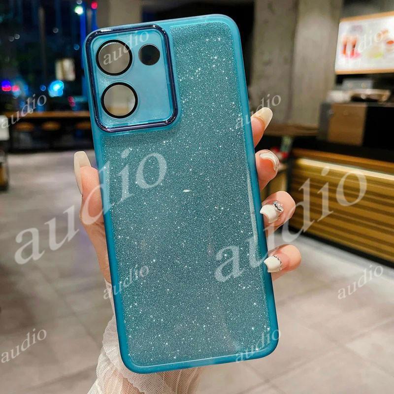 Ốp điện thoại HONOR X7e 4G 5G Bling Long lanh cho Honor X7e HonorX7e 4G 5G 2026 Vỏ trong suốt chống sốc có nắp bảo vệ ống kính máy ảnh đầy đủ cho Honor x7e HonorX7E HONORX7e 4G 5G