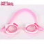 Hello Kitty Pink Phim hoạt hình dễ thương Kính bơi và mũ bơi chống nước thông thường dành cho trẻ em
