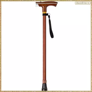 Gậy đi bộ gấp có đèn LED Gậy đi bộ có thể điều chỉnh có túi đựng cho nam / nữ