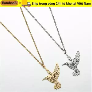 Vòng cổ chim ruồi BAMBOOB Nữ Bạc Nam
