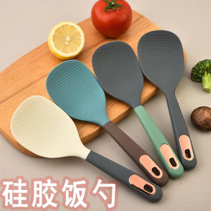 Bao Gồm Tất Cả Silicon Thìa Cơm Chống Dính Nồi Cơm Thìa Hộ Gia Đình Thìa Cơm Căng Tin Nhà Bếp Xẻng Cơm Thìa 1RHQ