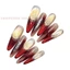 10 Chiếc Giấy Vàng Pháp Blush Bướm Handmade Móng Tay Giả Có Mắt Mèo Kim Cương Giả